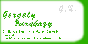 gergely murakozy business card